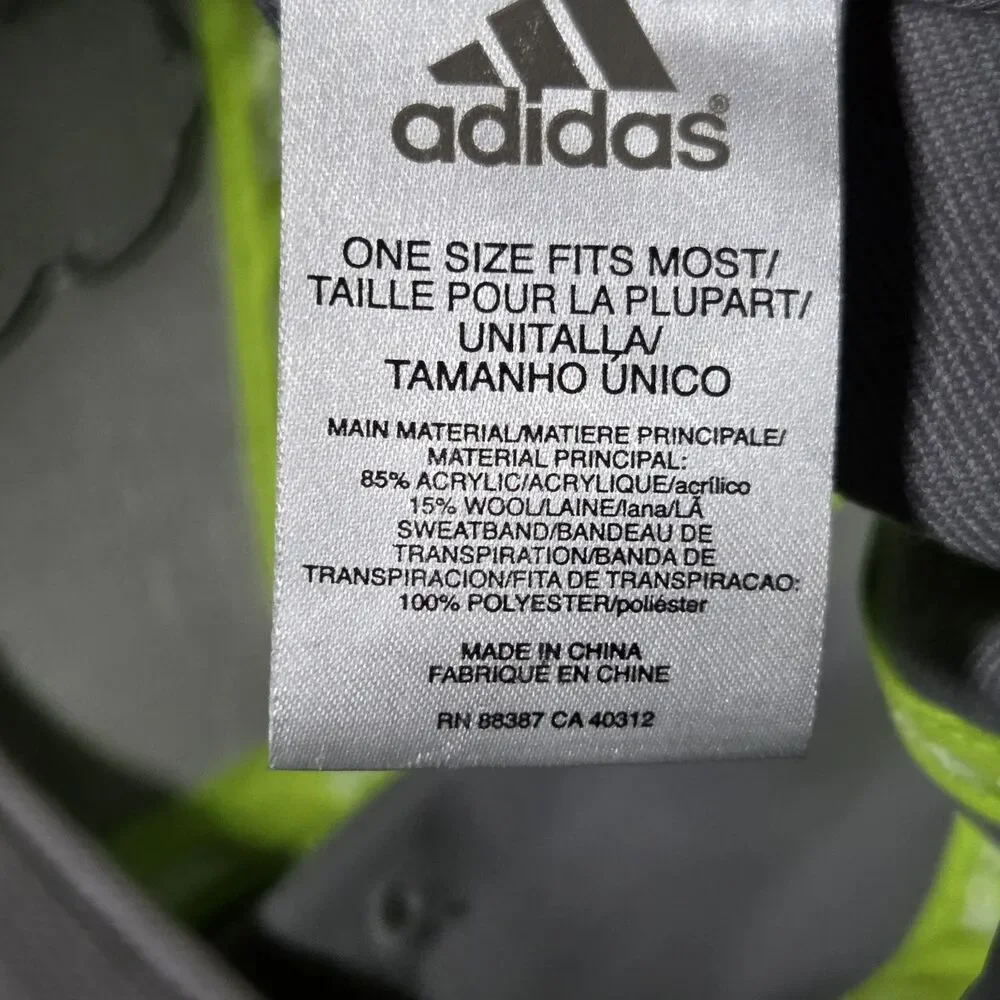 Adidas Real Madrid Grey Anthem Snapback Cap Hat NWOT Official Soccer Football OS